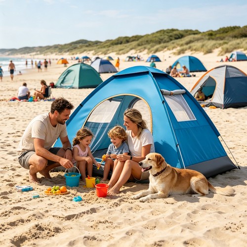 Automatic pop tent for 4 - up,